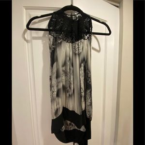 JEAN PAUL GAULTIER blouse with crocheted detail